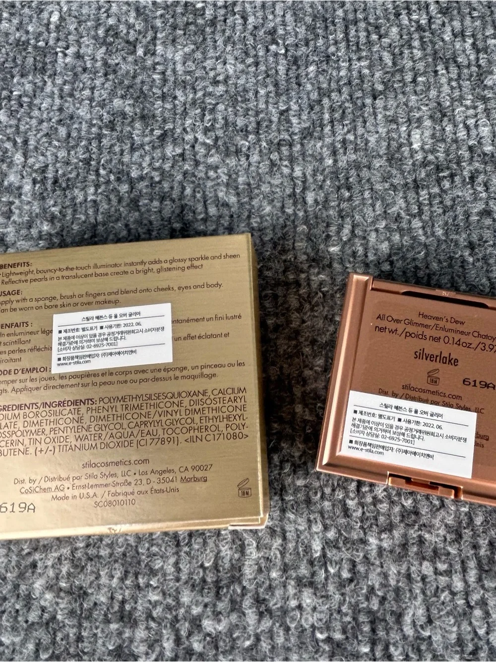 STILA Heaven’s Dew All Over Glimmer Highlighter in Silverlake New in Box - Picture 5 of 5